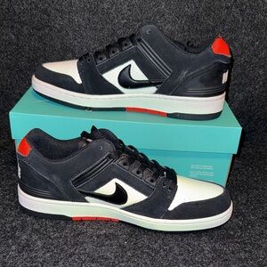 Nike SB Air Force 2 Low Black White Habanero Red